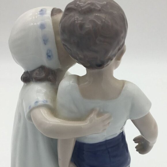 Royal Copenhagen Bing & Grøndahl 'Love Refused' Children Vintage Signed Figure - Picture 4 of 7
